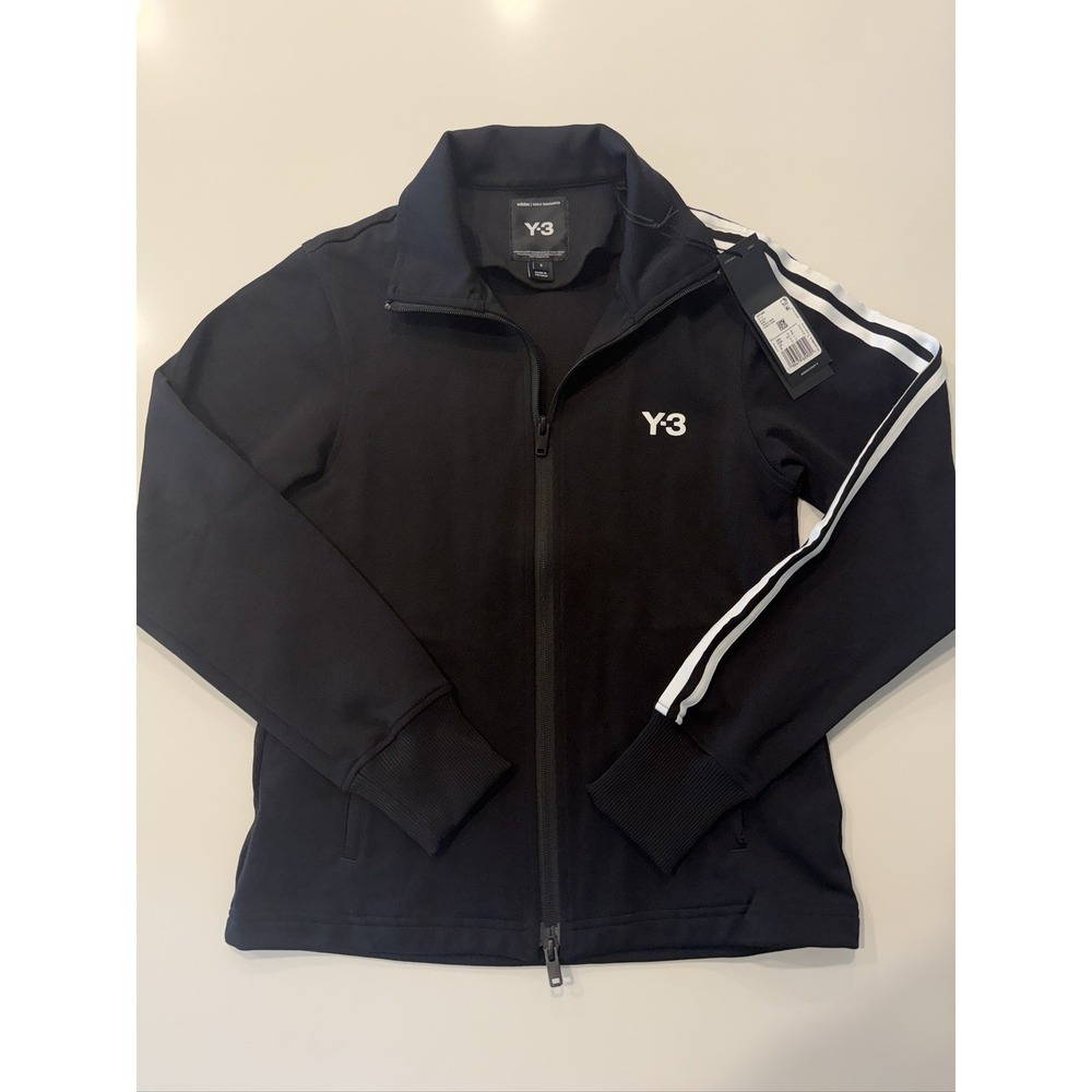 Y-3 W TT Track Top Black Striped Full Zip Jacket IW7460 S Mens